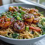 15-Minute Asian Noodle Bowl Shrimp