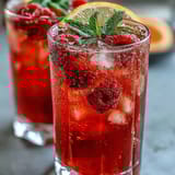 Raspberry Lemon Spritz Mocktail