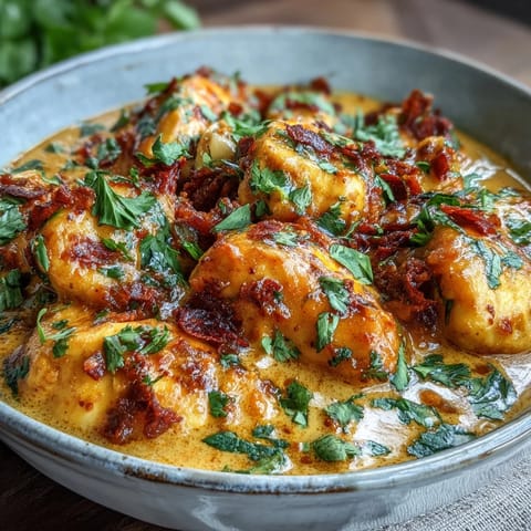 Steaming skillet of Easy Chicken Curry, featuring tender chicken thighs coated in a rich, aromatic golden sauce.