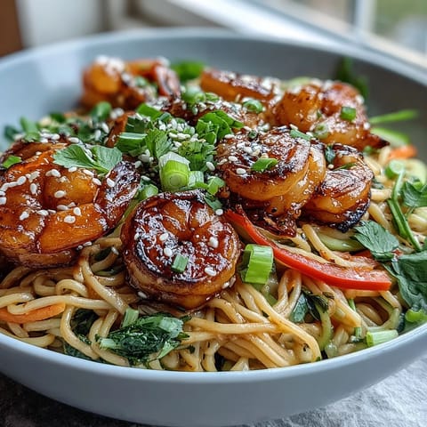 15-Minute Asian Noodle Bowl Shrimp