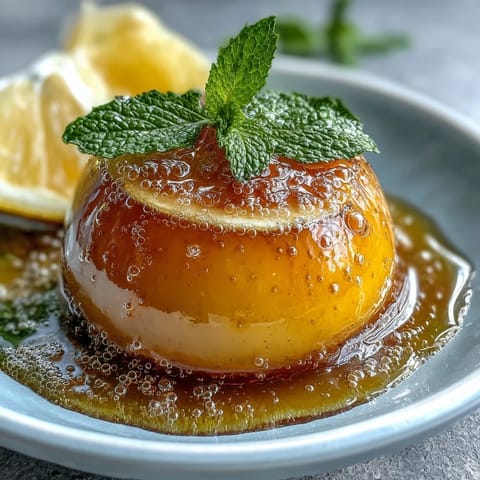 Vibrant Limoncello sorbet float with sparkling water, garnished with fresh mint and lemon slices in chilled glasses.