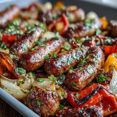 Sheet Pan Sausage Peppers