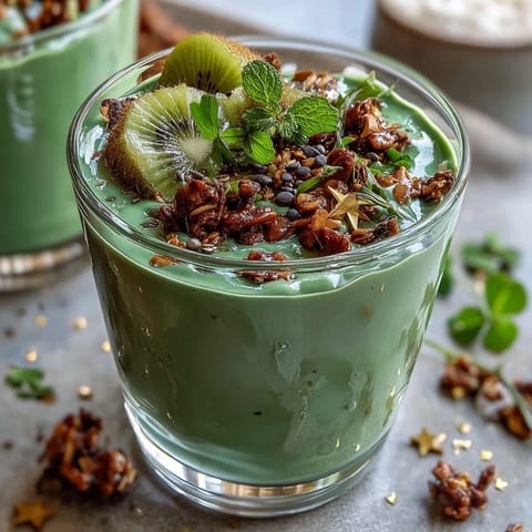 Green Shamrock Protein Smoothie