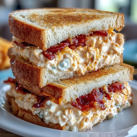 Classic Southern pimento cheese finger sandwiches with creamy filling, perfect for Derby parties or afternoon gatherings.  