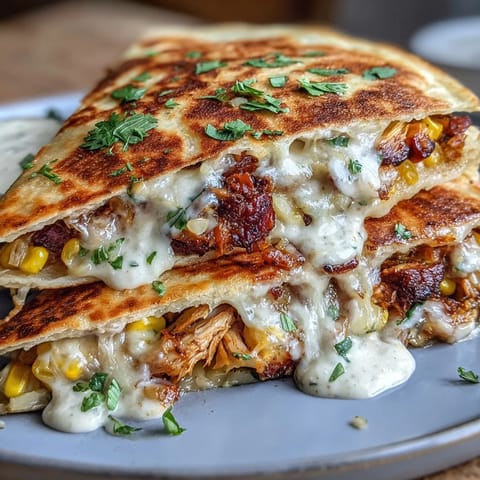 Cinco de Mayo Street Corn Quesadillas with Chipotle Crema, golden and melty with roasted corn and cheese.