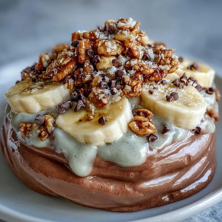 Healthy Chunky Monkey Smoothie Bowl recipe featuring rich cocoa, peanut butter, and crunchy toppings for an easy, gluten-free snack.