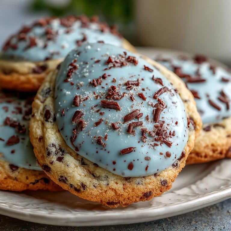 Delightful Robins Egg Sugar Cookies: crisp, buttery, and artfully speckled, ideal for Easter or spring celebrations.  