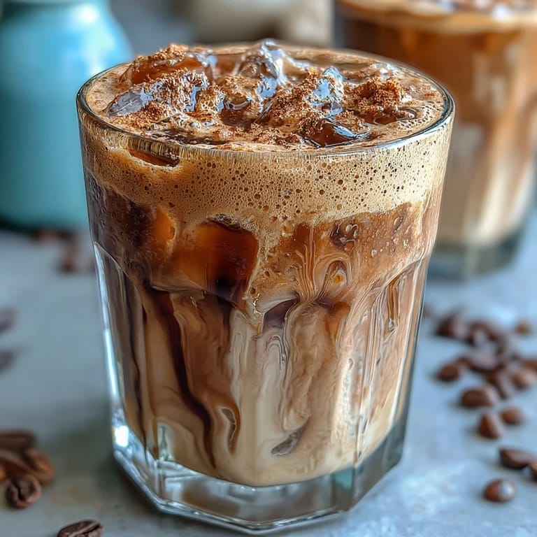 Iced Brown Sugar Oat Milk Shaken Espresso, a sweet, dairy-free coffee break in a glass.