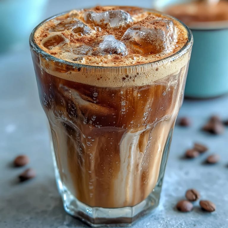 Enjoy this vibrant Brown Sugar Oat Milk Shaken Espresso, expertly chilled and blended.