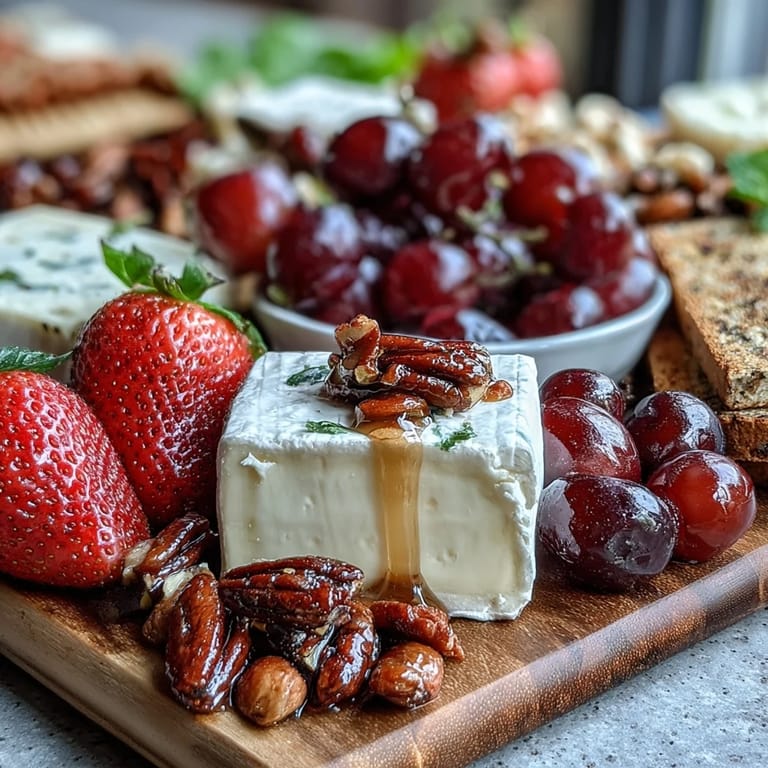 An easy summer charcuterie board inviting guests to enjoy fresh, delightful bites.